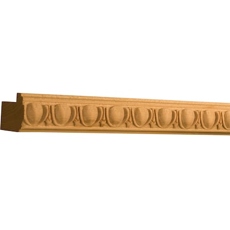Osborne Wood Products Egg & Dart Light Rail Moulding, Hickory, 96in L, 1in H 745204.96H